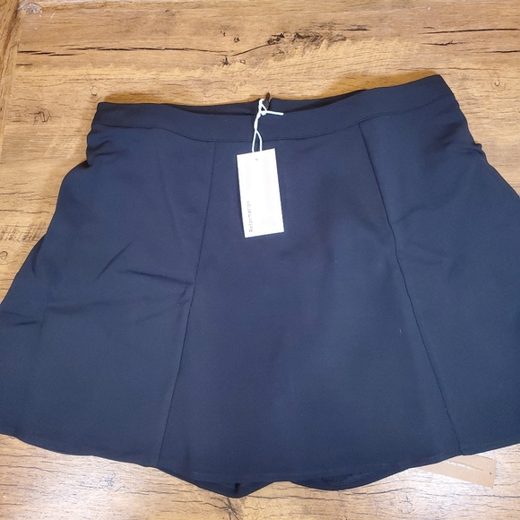 Reformation Liene Skirt Skort Black Size Large - Picture 4 of 8
